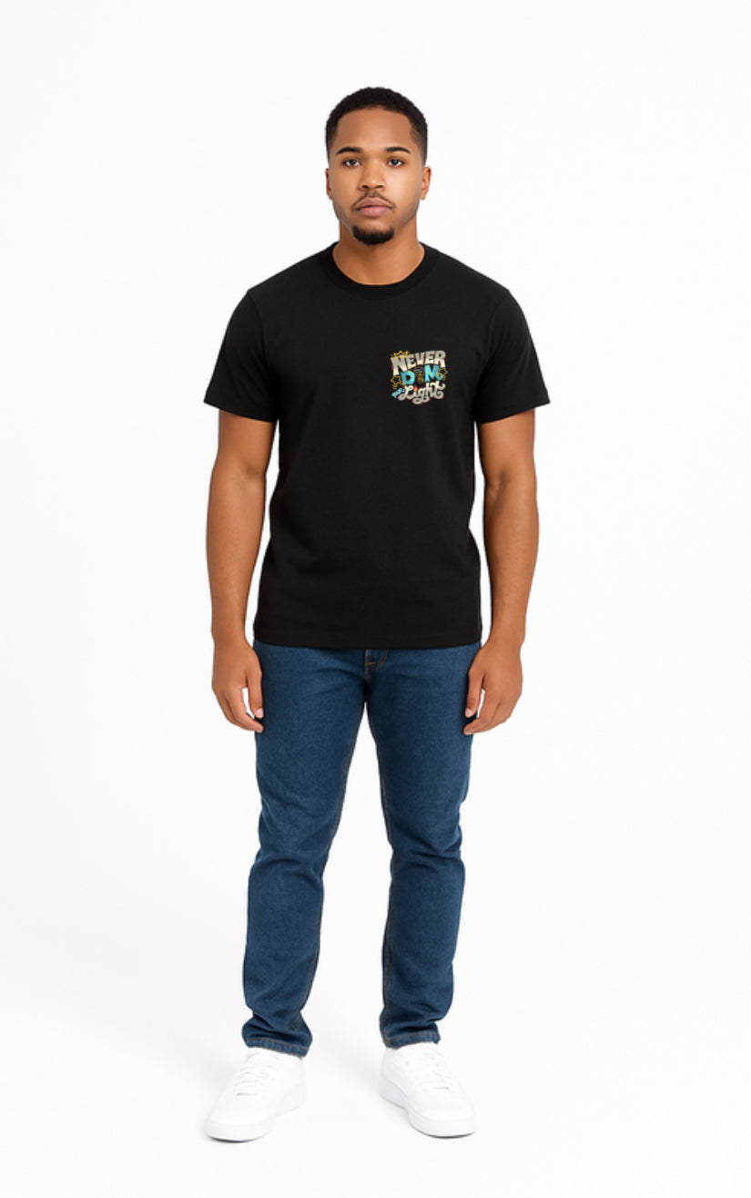 Never Dim Your Light Bubblegum Tee