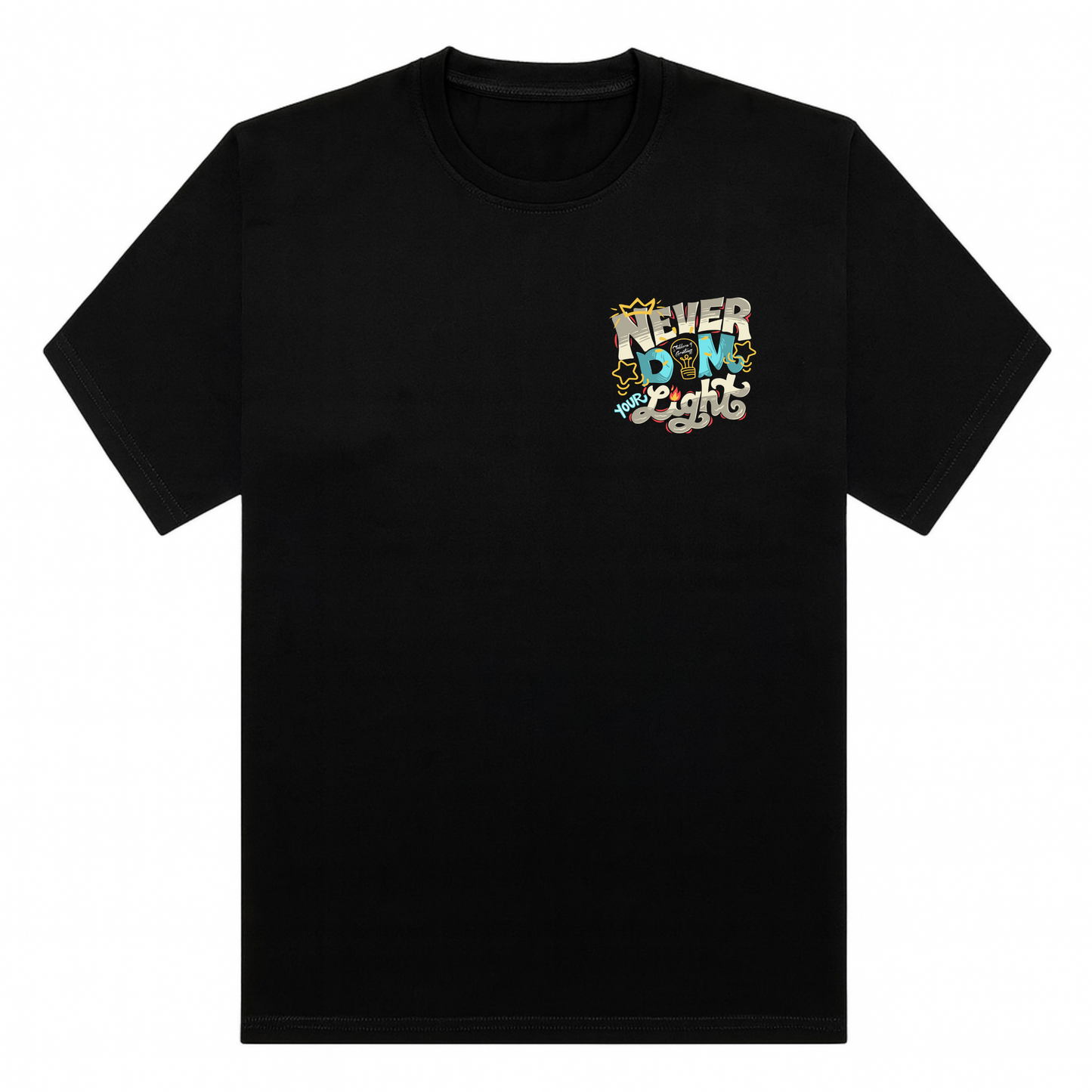 Never Dim Your Light Bubblegum Tee