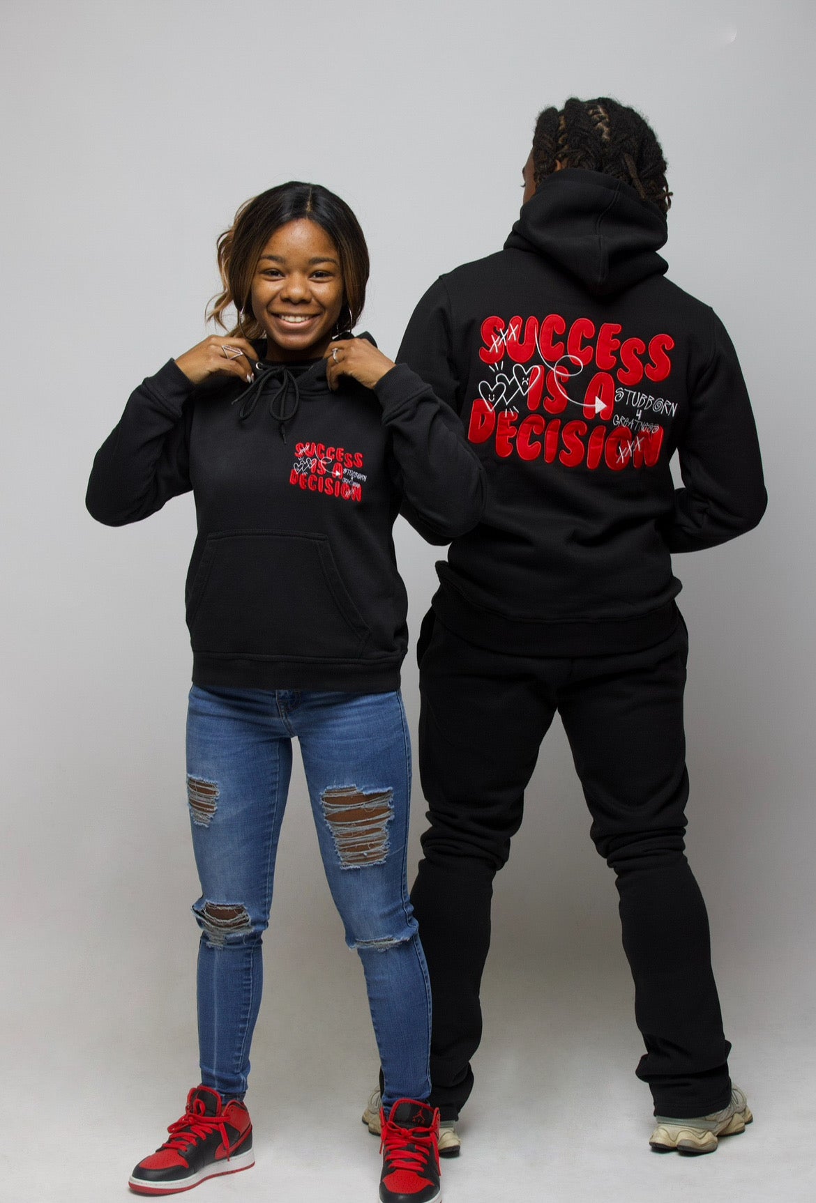 Embroidered Success is a Decision Hoodie