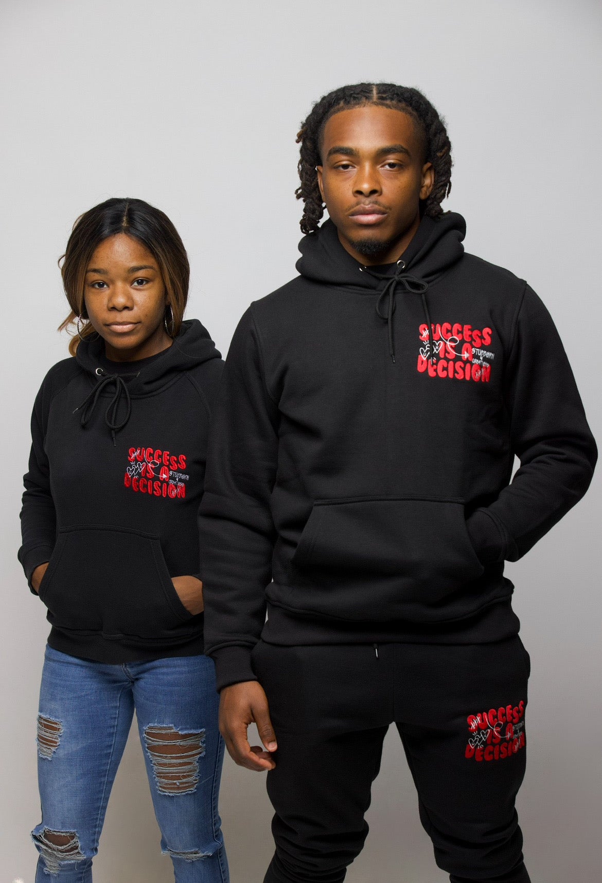 Embroidered Success is a Decision Hoodie