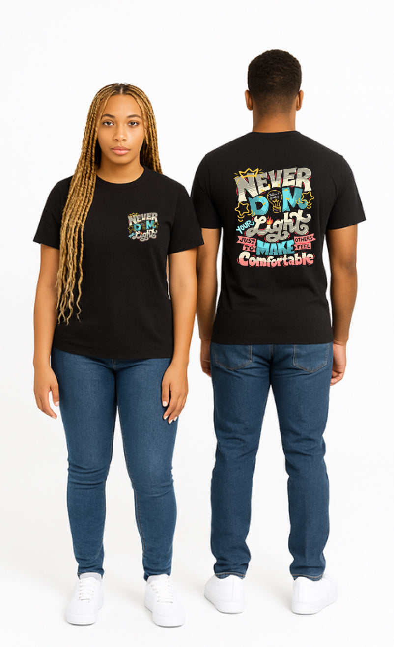 Never Dim Your Light Bubblegum Tee