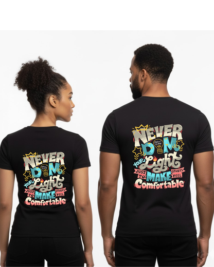 Never Dim Your Light Bubblegum Tee