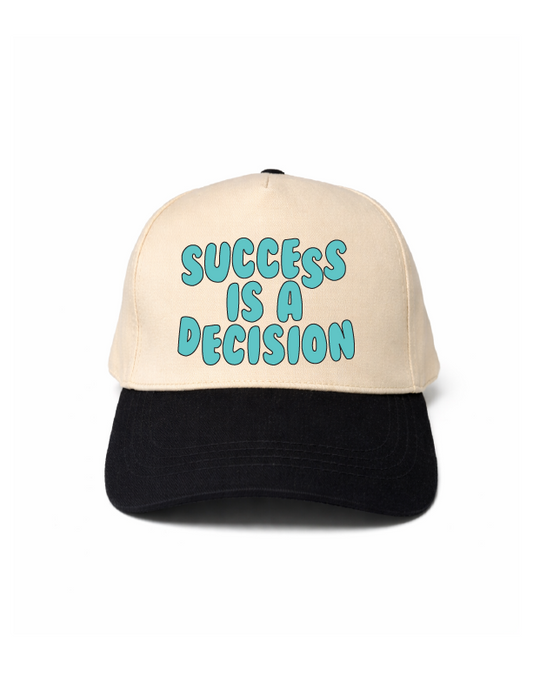Black and Teal Success Hat
