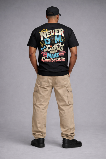Never Dim Your Light Bubblegum Tee